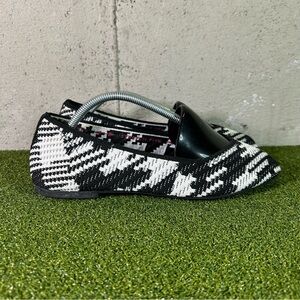 Skechers Cleo Black White Slip On 158262 Flats Shoes Women’s 8